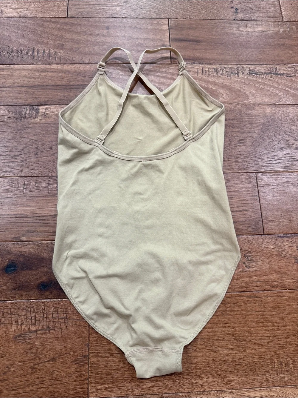 Stelle Girls Nude Camisole Leotard Adjustable Straps - Size L